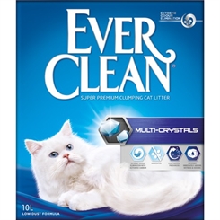 Kattegrus Everclean 10 liter - Multiple crystal - ammoniak kontrol